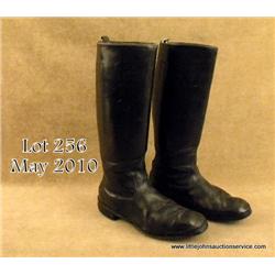 German WWII era ensemble for N.S.K.K. enlisted man  showing tunic with sleeve patches, collar tab,  