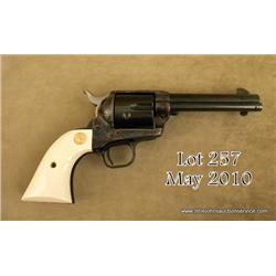 Colt Armory Grade Limited Edition SAA in  presentation wood case, blue velveteen lined with  Colt Ar