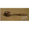 Image 4 : Interesting small silver spoon, approx. 5-1/2”  overall with pleasing age patina and stamped on  the