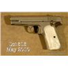 Image 2 : Colt Model 1903 semi-auto pistol, .32 cal., 4”  barrel, nickel finish, pearl grips, #377828. This  g