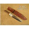 Image 1 : Large clip point bowie knife marked “I*XL” with  leather scabbard marked “I*XL, Sheffield, Eng”.  Th