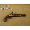 Image 1 : R. Johnson re-converted to flintlock Martial  single shot pistol, .54 cal., 8-1/2” barrel,  bright f
