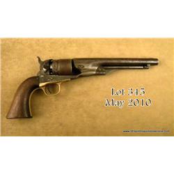 Colt Model 1860 Army percussion revolver, .44  cal., 8” round barrel, blue and case hardened  finish