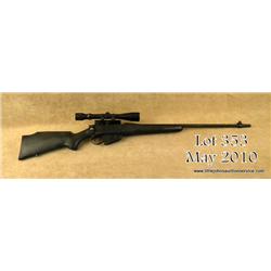 Sporterized Enfield No. 4 MK I bolt-action rifle,  appears to be .303 British cal., 25” barrel,  re-