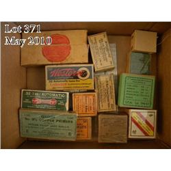 Lot of collectible ammunition including a box of  Remington-UMC .30 Remington; a box of Western .32 