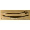 Image 1 : Model 1813 Horsemen’s saber and iron scabbard,  33-1/2” blade, left side of hilt stamped and  inspec
