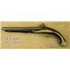 Image 3 : Mideastern flintlock pistol, approximately .60  cal., 10” ornamented iron barrel and lockplate,  ext