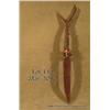 Image 12 : Bonanza lot of 19 misc. knives, many with  scabbards, two copper African style spear tips, a  Bartra