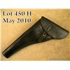 Image 1 : Commercial black leather flap holster for a Colt  SAA 7-1/2” revolver in overall good condition and 