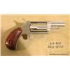 Image 2 : NORTH AMERICAN ARMS Mini Revolver, # W77997, .22  Mag., 2" barrel, stainless, with rosewood grips.  