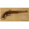 Image 2 : Interesting composite left-handed percussion  single shot pistol, likely made from a G. Goulcher  ma