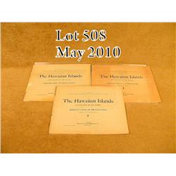 Lot of three 1898 Copyrighted Belford, Middlebrook  & Co. original large format folios entitled "The