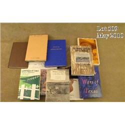 Lot of 16 hardback out-of-print books on the  History of Texas from the Charlie Schreiner  collectio