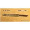 Image 1 : J. Russell  & Co.  Green River Works marked long  blade knife with three iron pinned wood grips,  ap