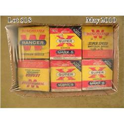 Lot of 16 boxes of 12 gauge shotgun shells by  Winchester and Western, various vintages, many  full 