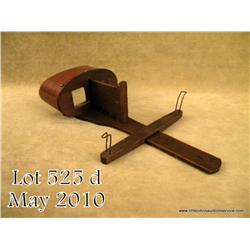 Antique wood stereoptic viewer in overall very  good condition with patent dates 1863, 1866 and  187