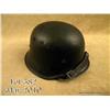 Image 1 : Lot of two WWII German M34 Civil helmets, type  worn by police and fire units. Both helmets retain  