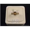 Image 1 : Gorgeous 10 karat white gold ladies ring set with  three fine color Citrines weighing approx. 2.00  