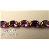 Image 2 : Very high quality ladies custom design bracelet  with special set 23 fine oval cut Amethyst  weighin