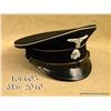 Image 1 : Allgemeine SS enlisted/NCO's Visor ap made of  black wool with white piping and features both an  al