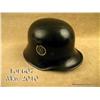 Image 1 : High quality replica of a 1930’s Allgemeine SS  transitional helmet. Helmet features a black  painte