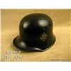 Image 2 : High quality replica of a 1930’s Allgemeine SS  transitional helmet. Helmet features a black  painte