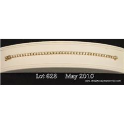 Ladies 14kt yellow gold, 12 gram diamond bracelet  with 41 round brilliant cut diamonds, all approx.