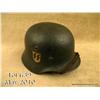 Image 1 : M40 single decal Waffen SS combat helmet retaining  SS decal on the right side, and is complete with
