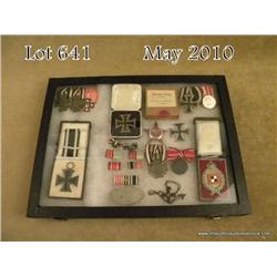 Riker full of medals and orders belonging to  imperial German aviator Lt. Gottfried Brandt  complete