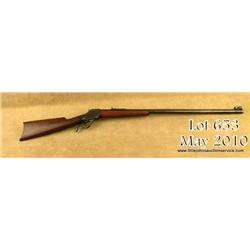 Winchester Model 1885 High Wall rifle in unusual  and scarce 44-40 cal., 30” round barrel, blue  fin