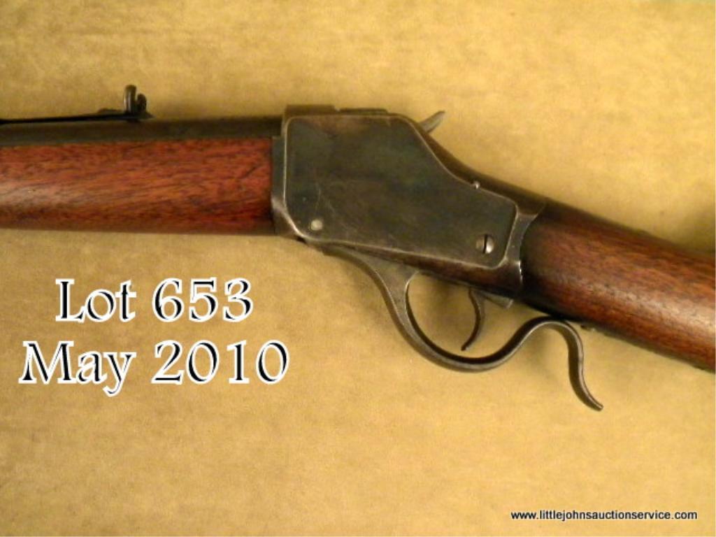 Winchester Model 1885 High Wall rifle in unusual and scarce 4440 cal