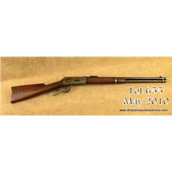 Winchester Model 1894 SRC, 30-30 cal., blued  finish, barrel originally stamped “SFPD”, #977539,  ma