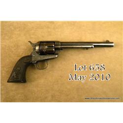 Colt SAA revolver, 45 cal., 7-1/2” barrel, blue  and case hardened finish, hard rubber grips,  #1025