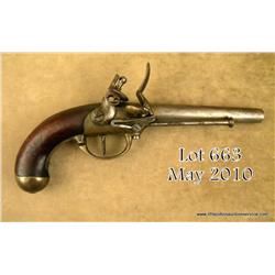 French mdl. 1777 flintlock military issue pistol  by St. Etienne Arsenal, bbl. dated 1783. the  pist