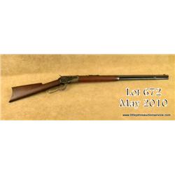 Winchester 1892 lever action rifle, 24" octagon  barrel, full magazine, rifle butt, .25-20 caliber, 