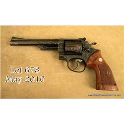 Extensively and beautifully engraved Smith &  Wesson Model 53-2 DA revolver, .22 Magnum cal., 6”  ba