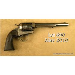 Colt Single Action, Bisley model revolver, 7-1/2"  barrel, .32-20 caliber, blue and case hardened  f