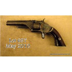 Smith & Wesson, first model, second issue, .22  caliber, 7-shot, rimfire revolver in very good  unto