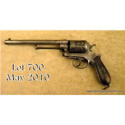 L. Gasser patent large bore Centerfire Revolver,  #66453, 15 3/4" overall, nearly 9 1/2" bbl, and  a