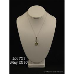 Very high quality 14 karat white gold ladies  handmade pendant bezel set with a fine  checkerboard c