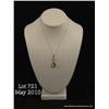 Image 1 : Very high quality 14 karat white gold ladies  handmade pendant bezel set with a fine  checkerboard c