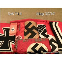 Lot of 8 various German military flags. Very good  condition. Est: $600 - $900