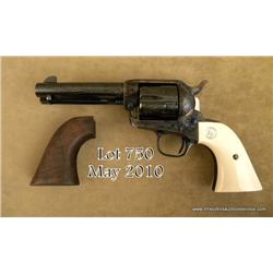 Custom engraved Colt SAA revolver, .45 cal.,  4-3/4” barrel, blue and case hardened finish with  fir