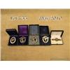 Lot of five various cased Luftwaffe qualification  badges. Conditions range from very good to  excel