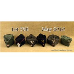 Lot of 6 various German armed forces overseas  caps. All complete with original insignia. Shows  lig