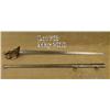 French Heavy Dragoon sword and metal scabbard,  approx. 46” overall and approx. 39-1/2” fluted  blad