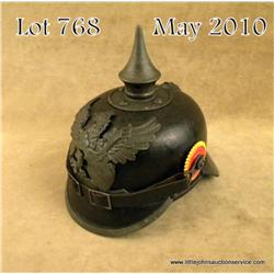 Model 1915 WWI Imperial German spiked helmet from  the state of Baden. Complete with cockades,  chin