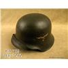 WWII German M42 single decal Luftwaffe helmet  retaining 95% of the original blue grey painted  fini