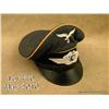 WWII German Luftwaffe enlisted/NCOs flight visor  cap, complete with aluminum cap insignia, chin  st