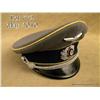 WWII German army communications officer visor cap.  Cap is complete with original insignia, chin cor